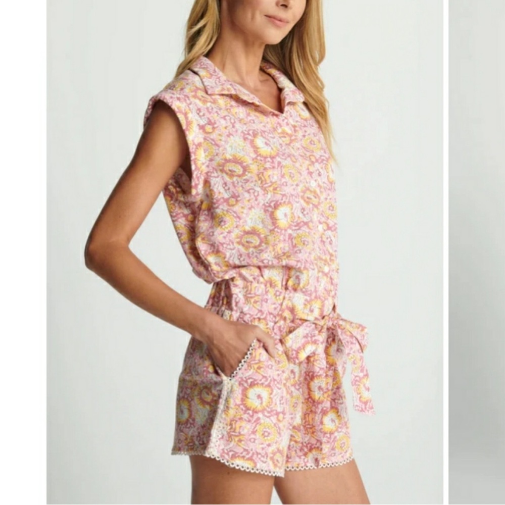 Sundays Vita Romper size M Pink Floral